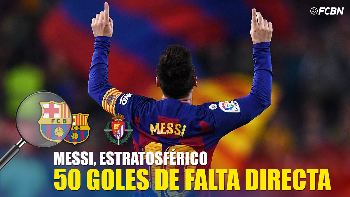 Leo Messi, 50 goles de falta directa entre el Barça y Argentina