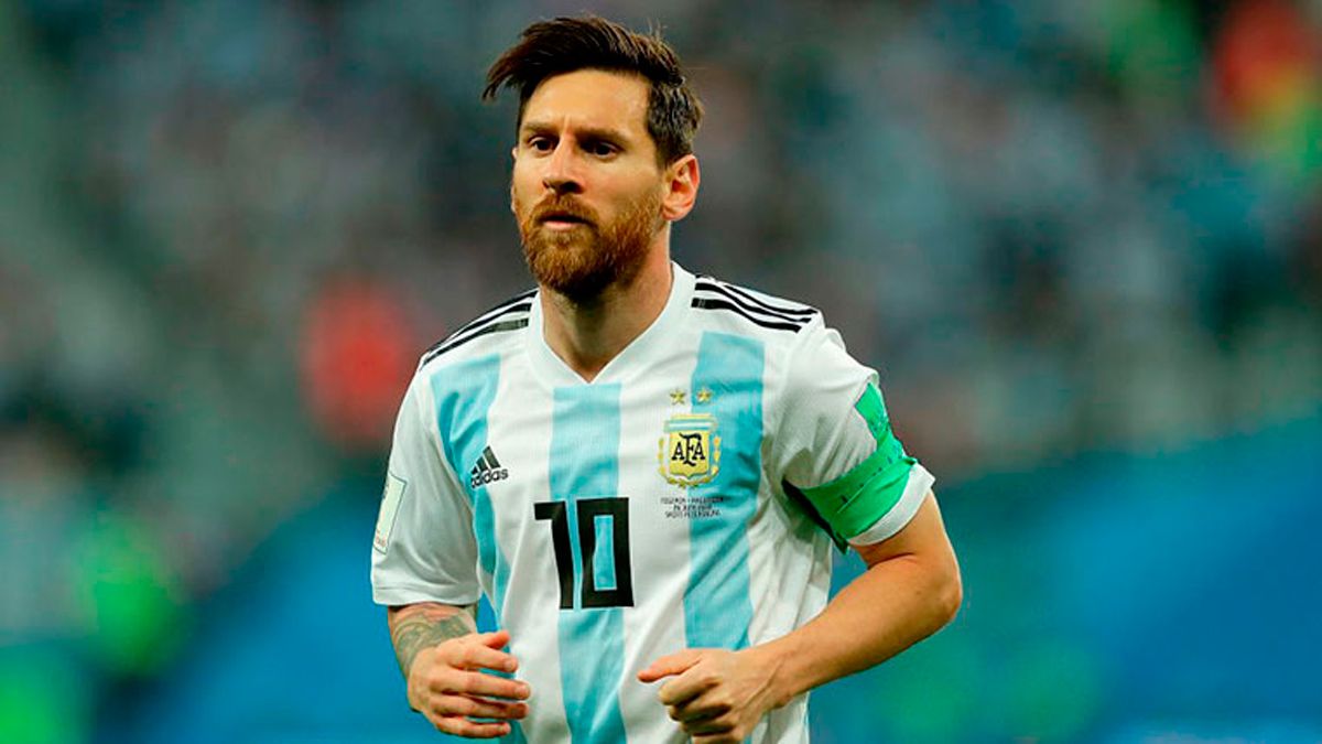 Leo Messi, en un partido con Argentina