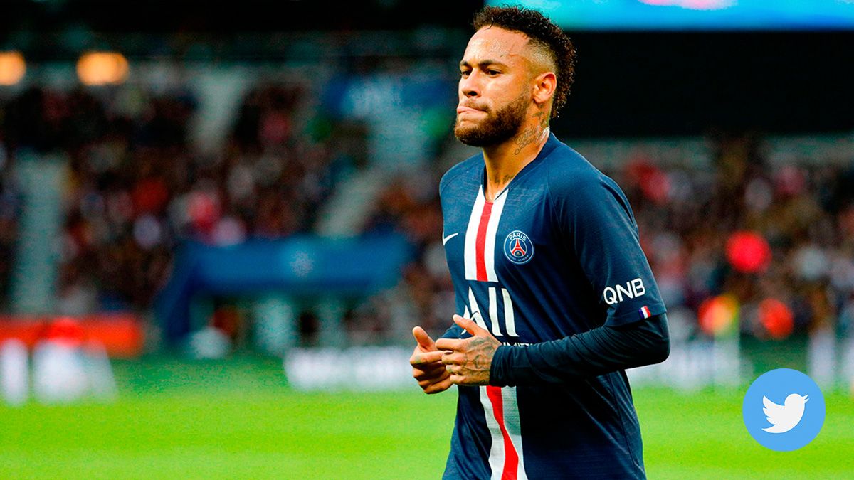Neymar Jr, during a match with Paris Saint-Germain this season