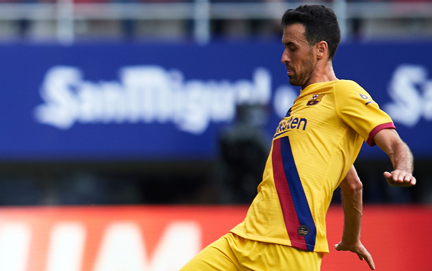 Sergio Busquets in the party against the Eibar