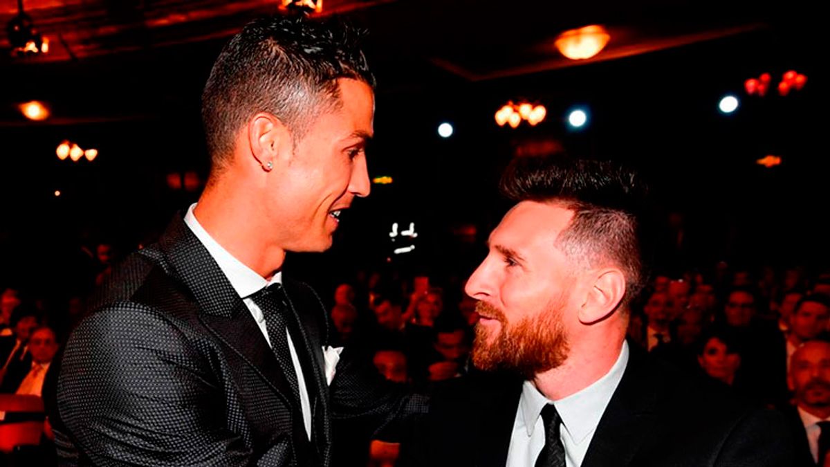 Cristiano Ronaldo, beside Leo Messi
