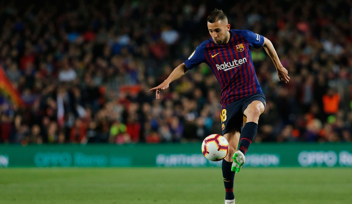 Jordi Alba, during a match with Barça in an image of archive