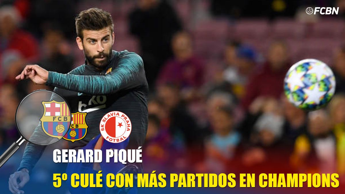 Piqué already is the fifth Barcelona with more parties of Champions