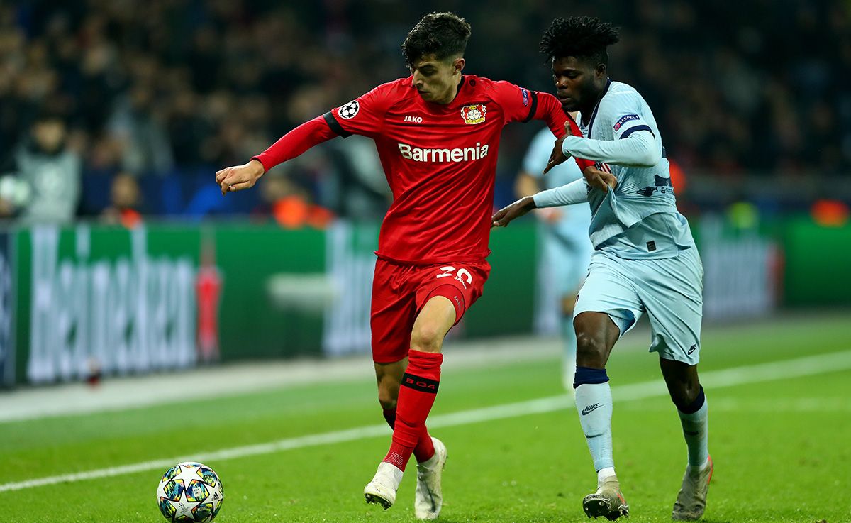 Kai Havertz, during the last match played against Atlético