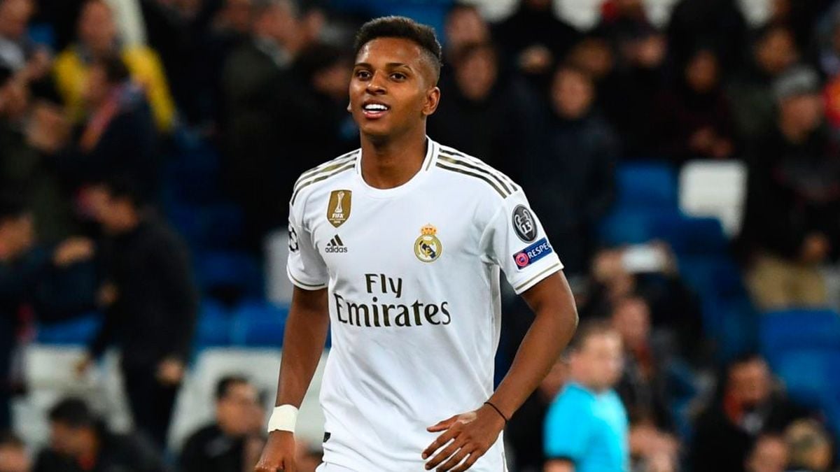 Rodrygo Goes in a match with Real Madrid in the Champions League