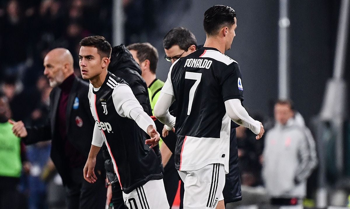 Cristiano Ronaldo, being substituted by Paulo Dybala