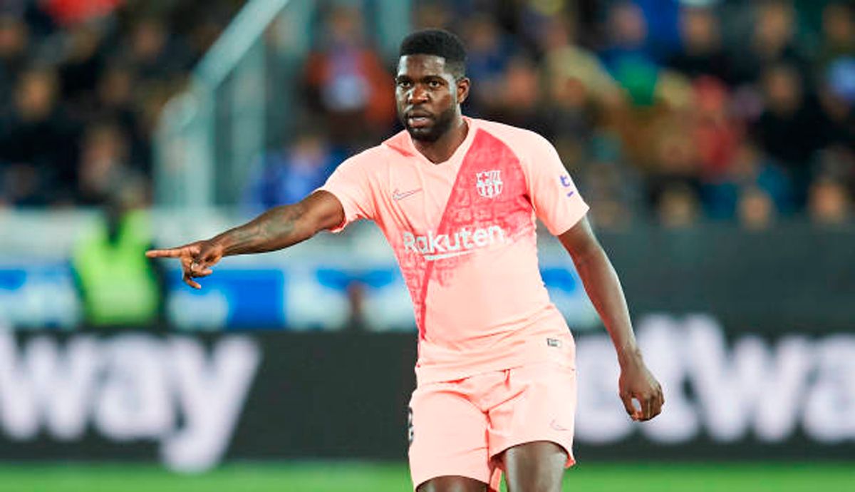 Samuel Umtiti, durante un partido