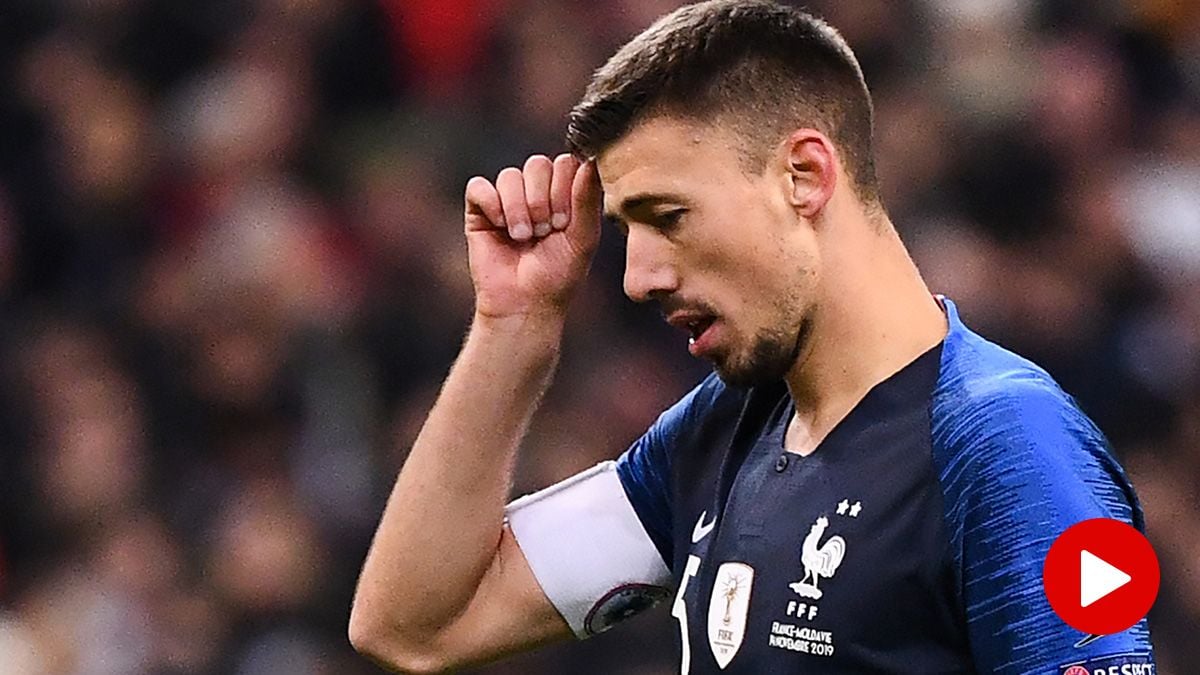 Clément Lenglet, after the error committed in the France-Moldavia