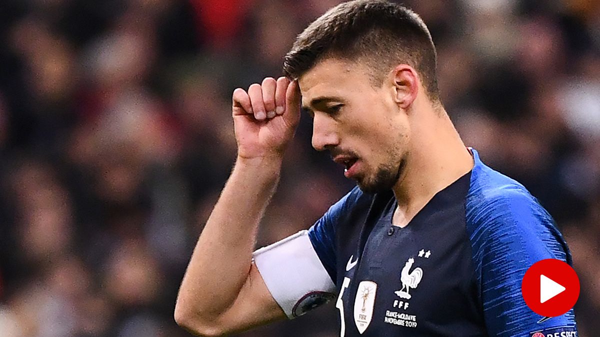 Clément Lenglet, después del error cometido en el Francia-Moldavia