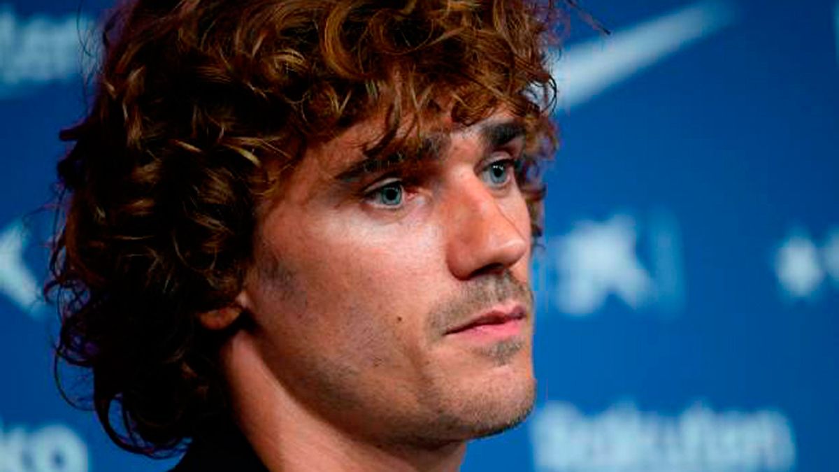 Antoine Griezmann, en una rueda de prensa