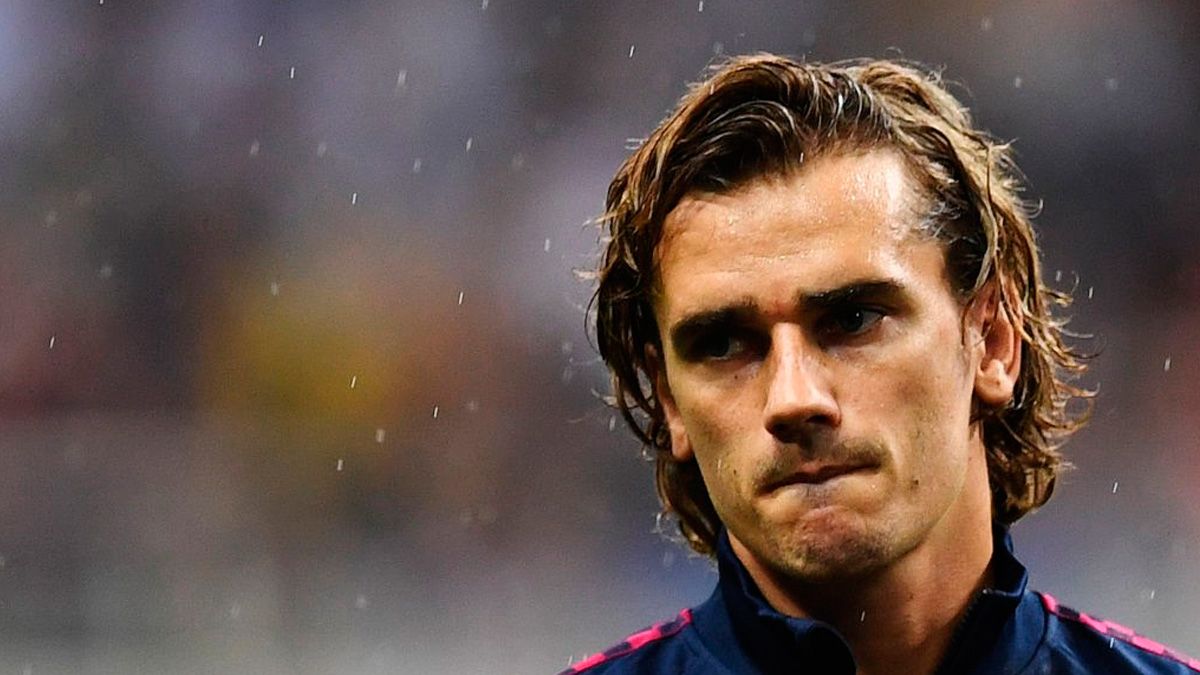 Antoine Griezmann in a match of Barça