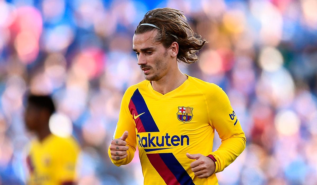 Antoine Griezmann, during a match with Barça this season