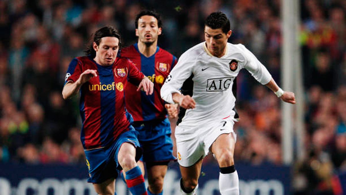 Cristiano Ronaldo, beside Leo Messi