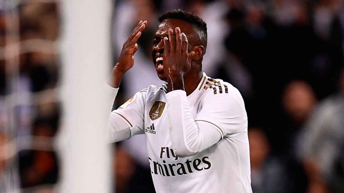 Vinicius Jr in a match of Real Madrid