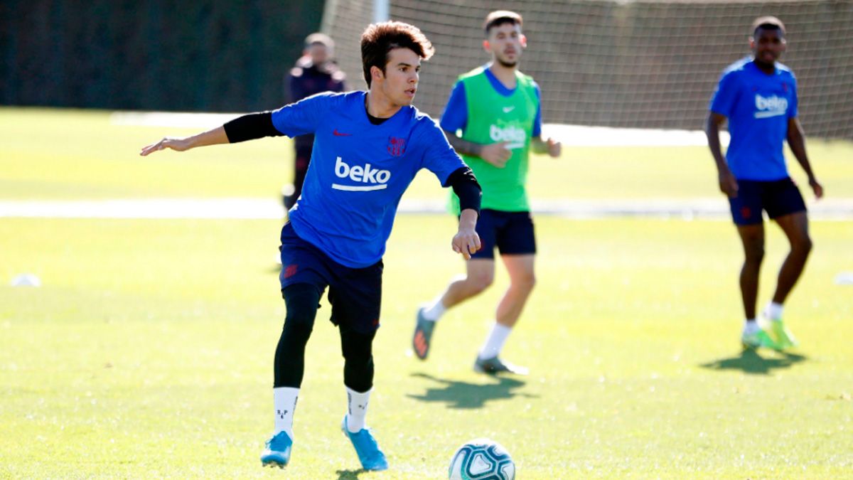 Riqui Puig in a training session of FC Barcelona | FCB