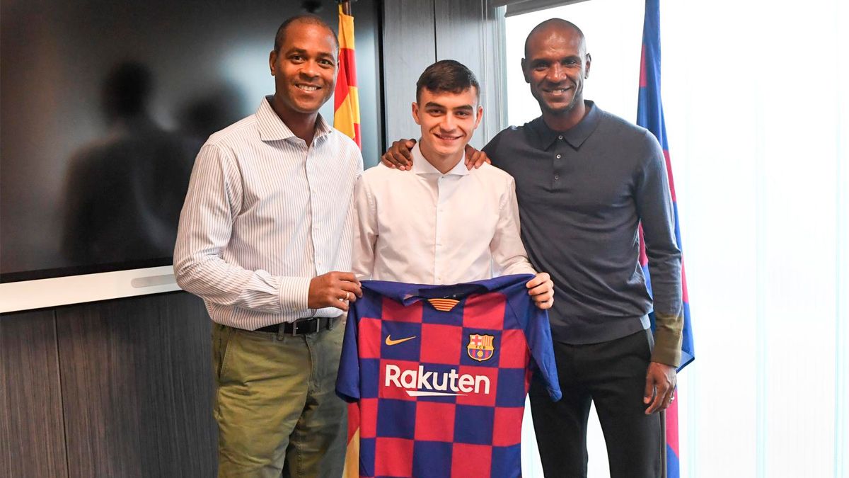 Pedri en su presentación con el FC Barcelona | FCB