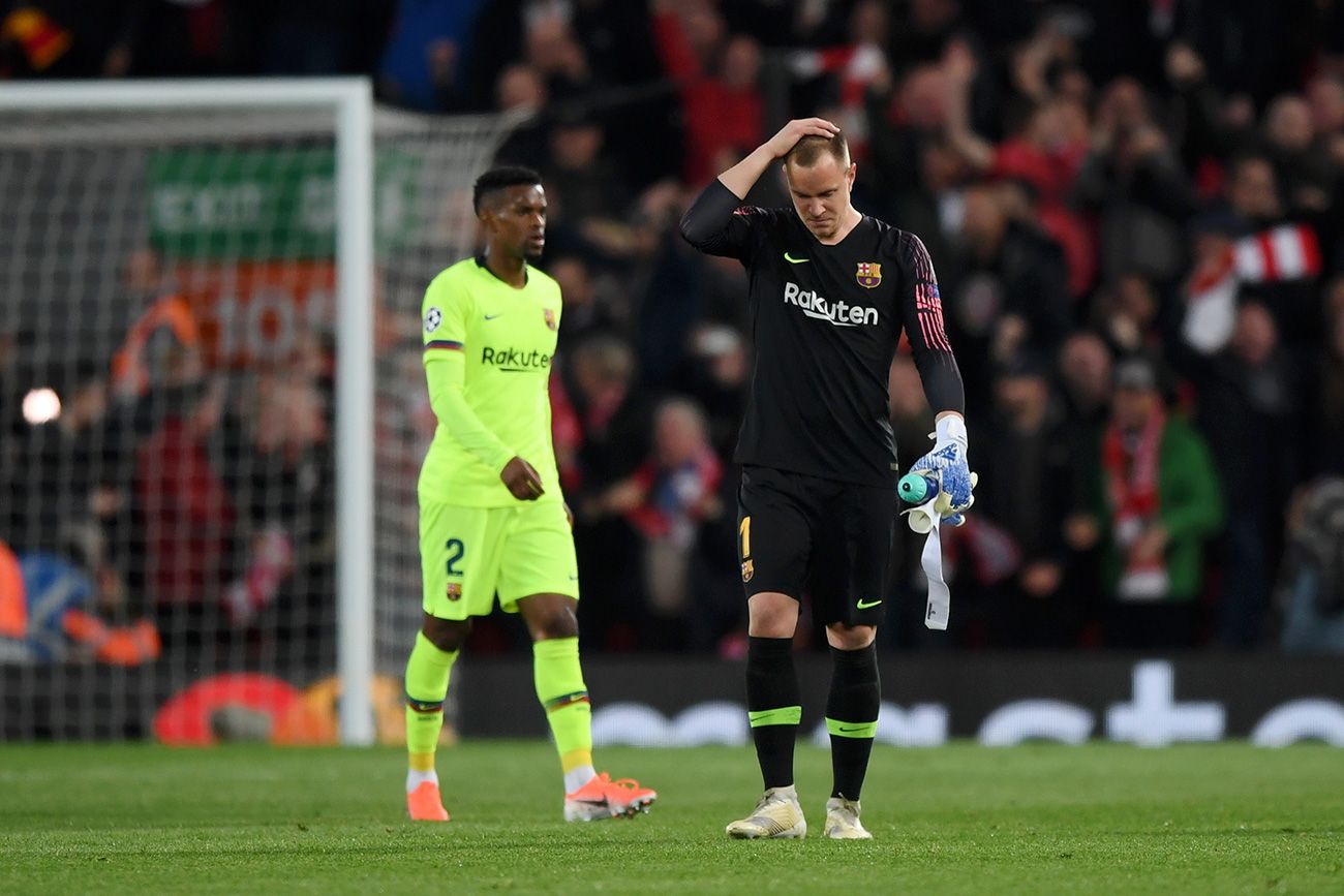 Ter Stegen Regrets  after the defeat against the Liverpool