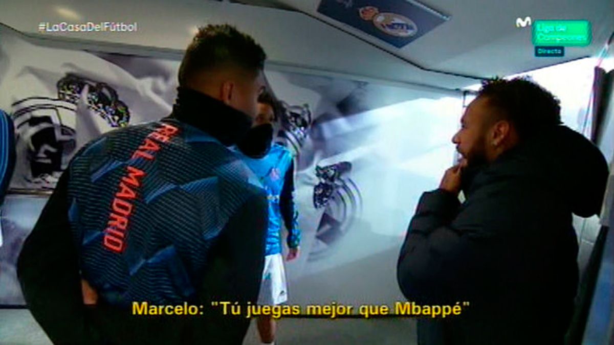 Conversación entre Neymar y Marcelo