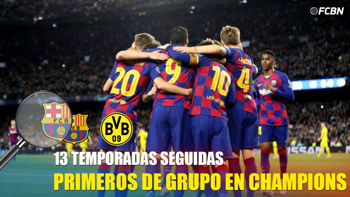 The Barça, 13 years followed like first of group in Champions
