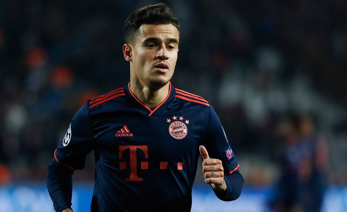 Philippe Coutinho, during a match with the Bayern Munich this season