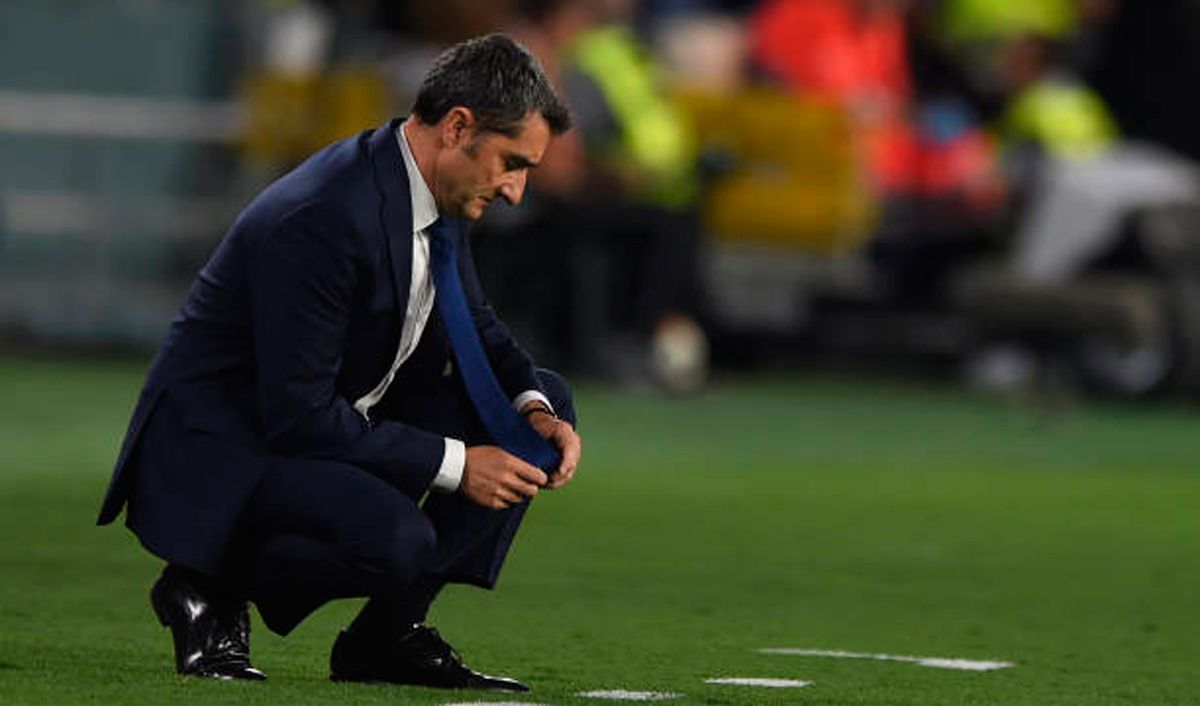 Ernesto Valverde, during a match