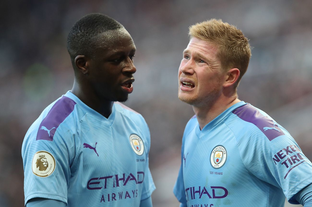Mendy y de Bruyne en el empate del City en Newcastle