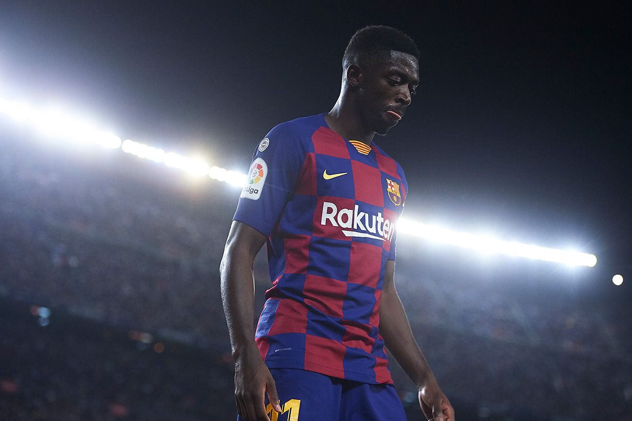 Ousmane Dembélé se marcha de un partido