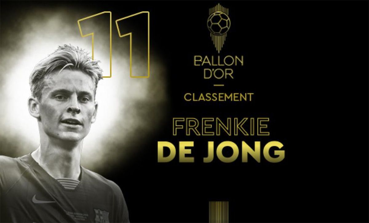 Frenkie de Jong, 11th in the Golden Ball 2019