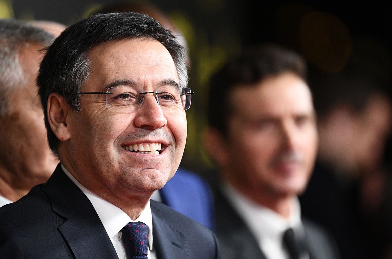 Bartomeu in the gala of the Balloon of Gold