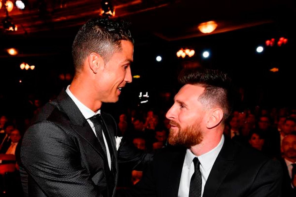 Messi, upper in the comparative with Cristiano