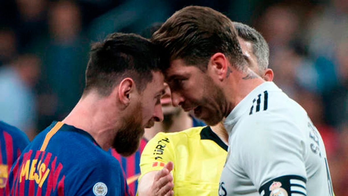Leo Messi and Sergio Ramos, the captains of the Clasico