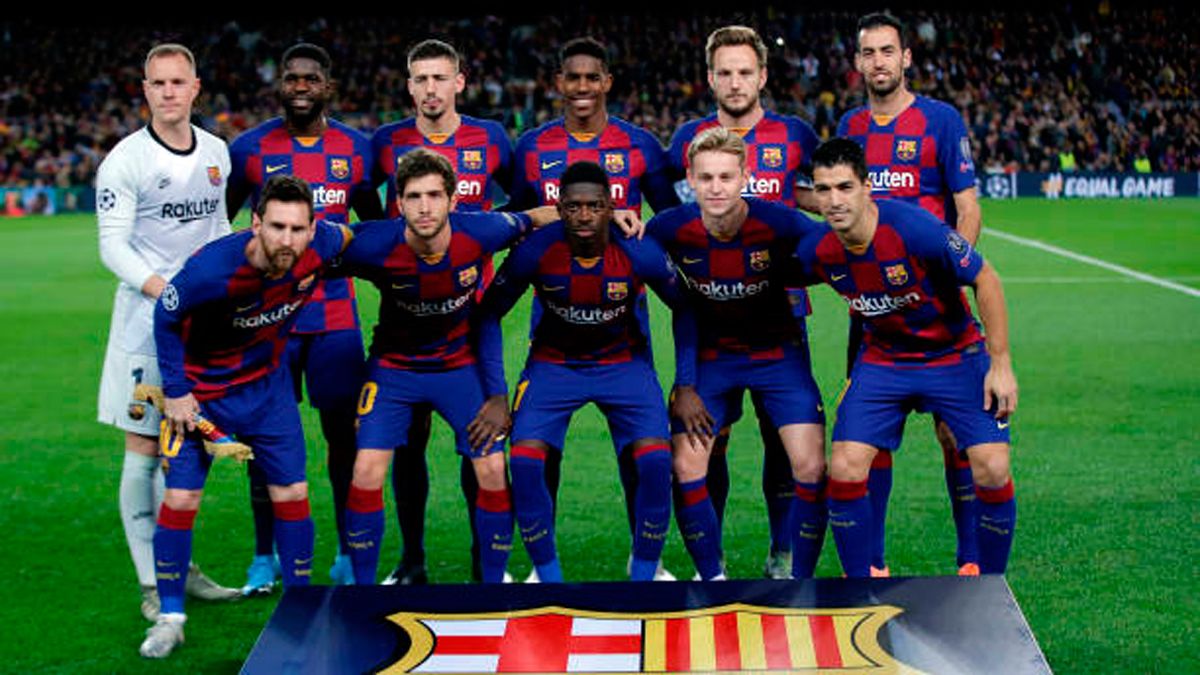 Photo of team of the FC Barcelona