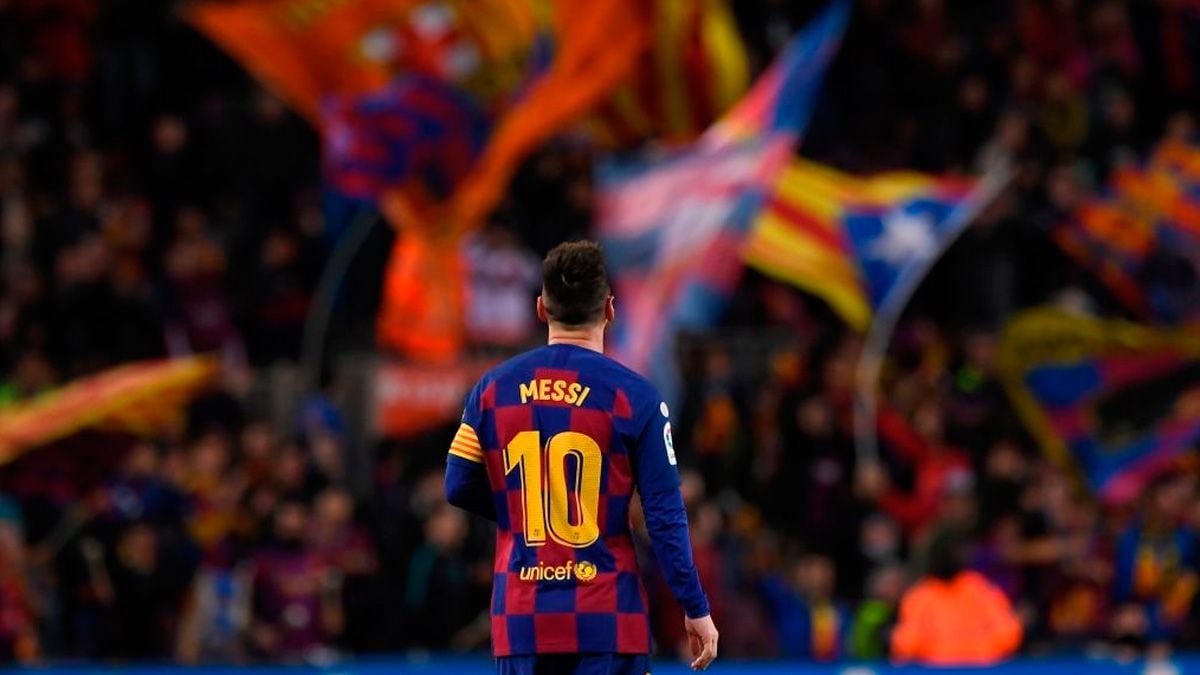 Leo Messi en un partido del FC Barcelona en LaLiga
