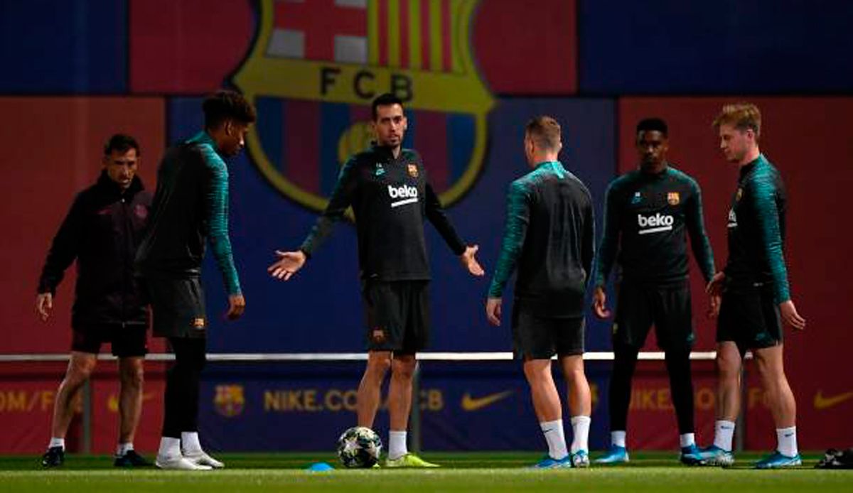 Training of the FC Barcelona