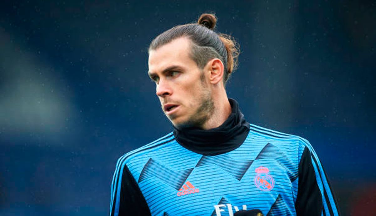 Gareth Bale, during a training