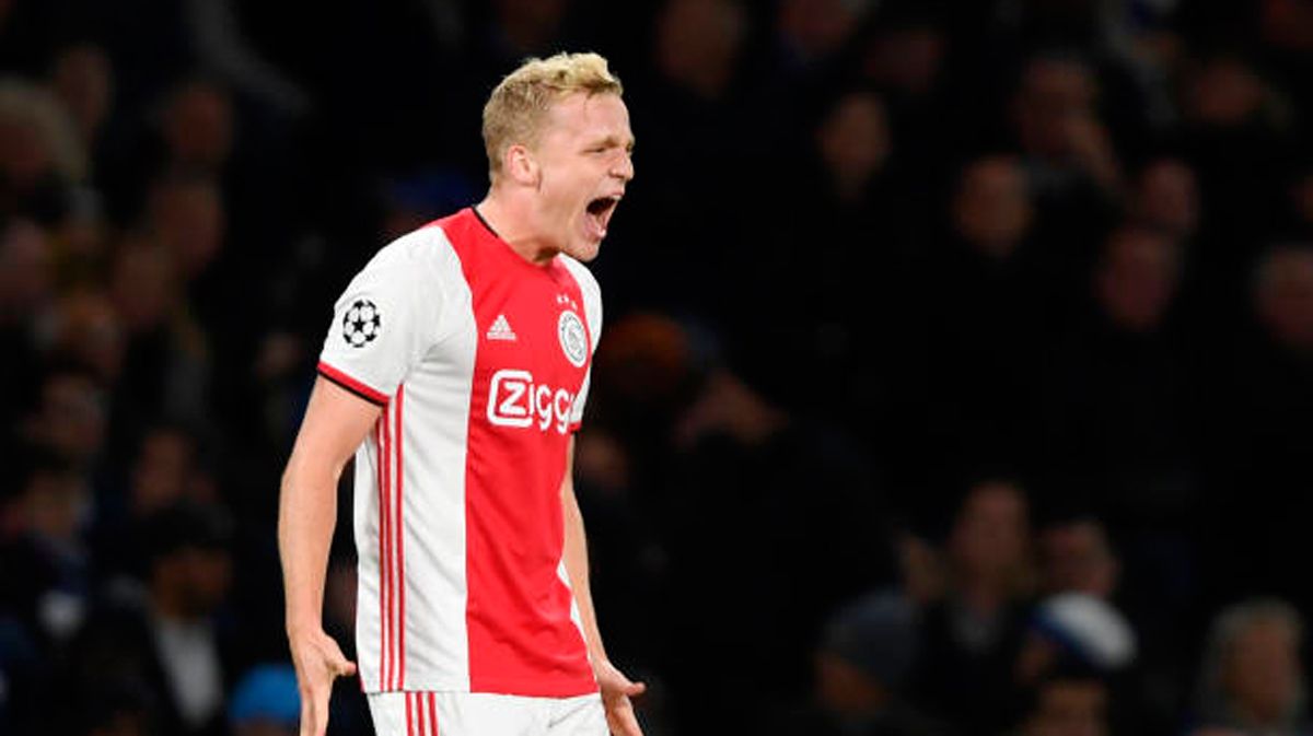 Donny van de Beek, durante un encuentro