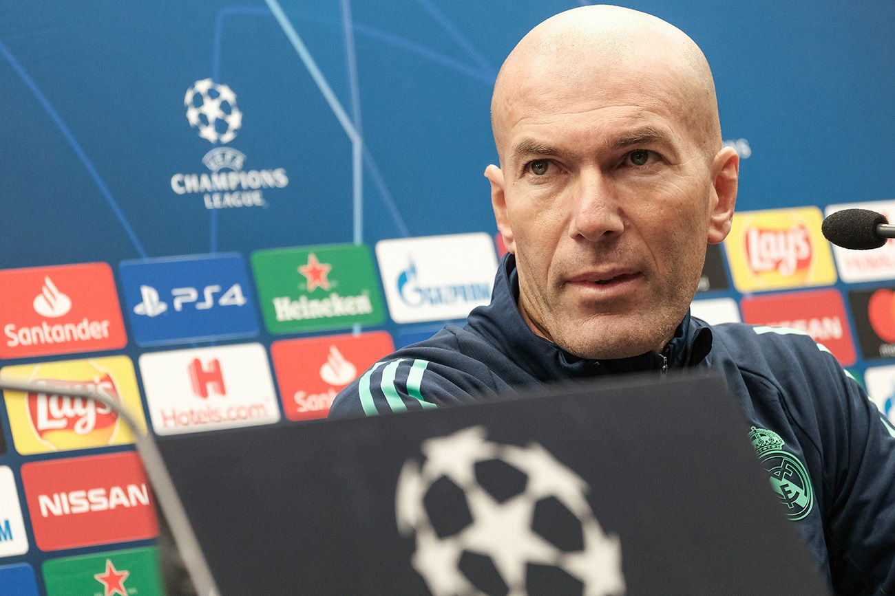 Zidane en rueda de prensa antes del Brujas-Madrid