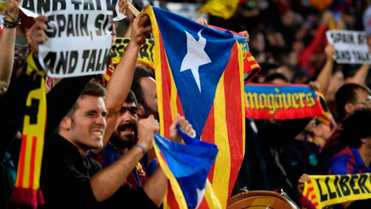 Fans in Camp Nou