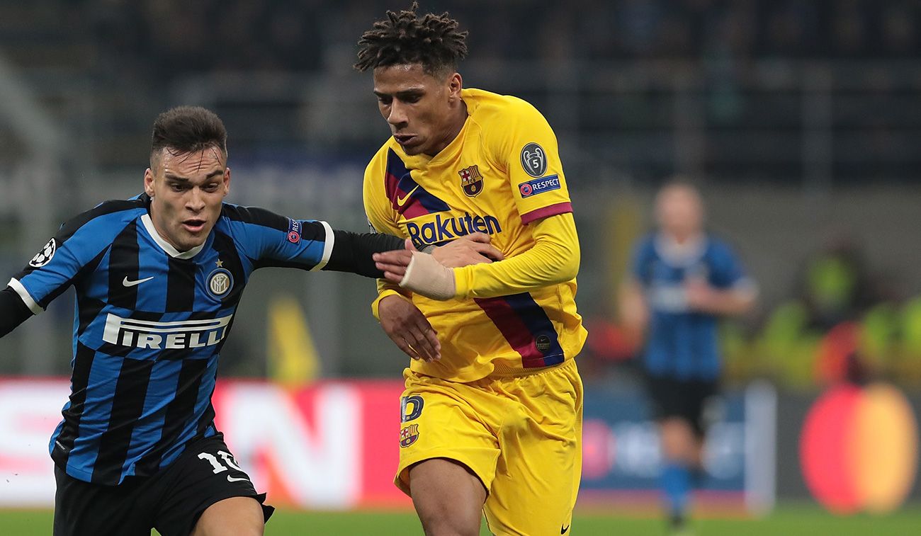 Todibo In a duel with Lautaro Martínez