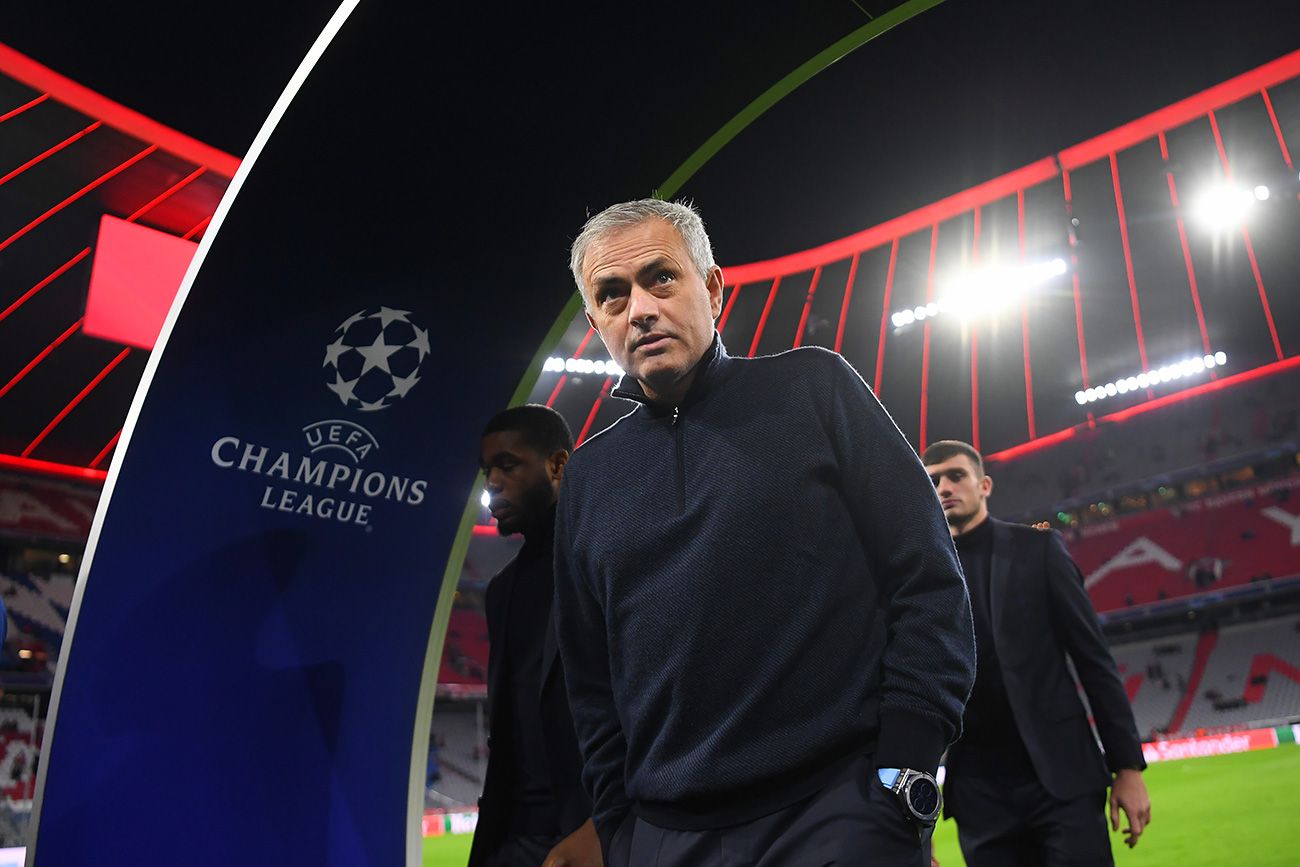 José Mourinho en el Allianz Arena de Múnich