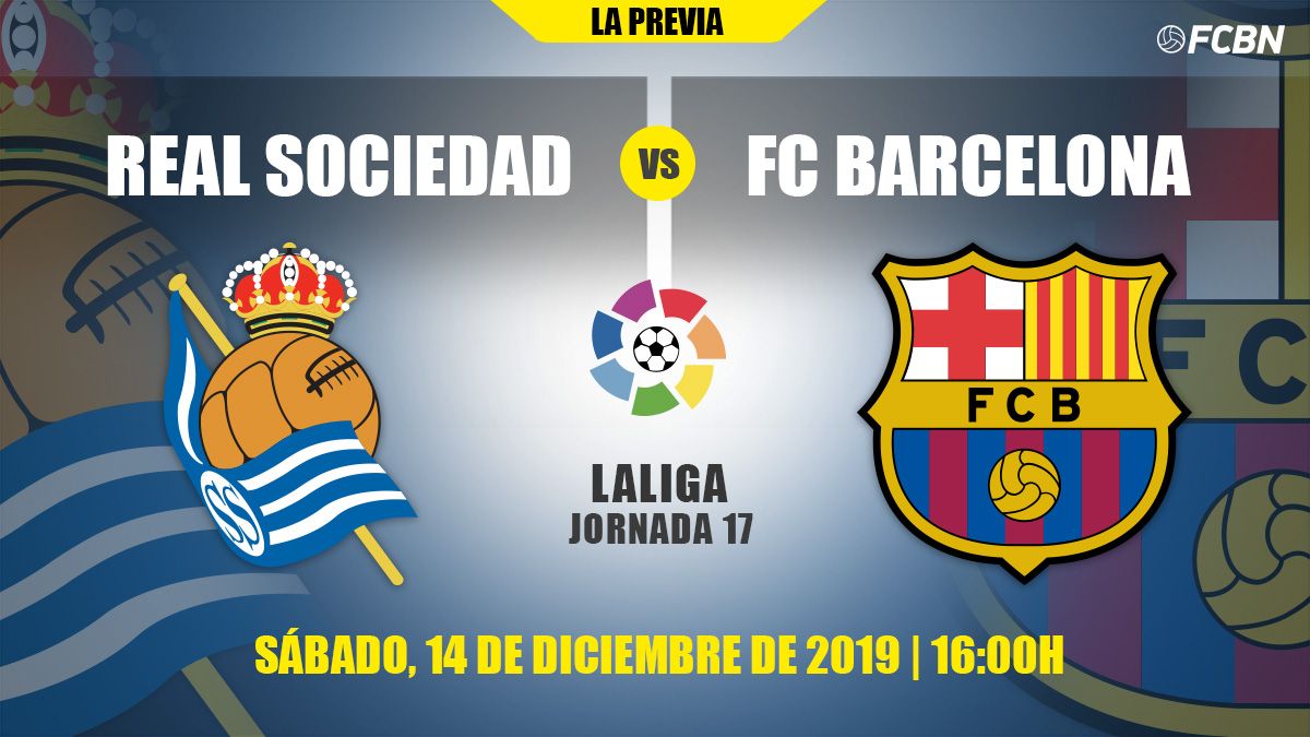 Preview of the Real Sociedad-FC Barcelona of the J17 of LaLiga 2019-20