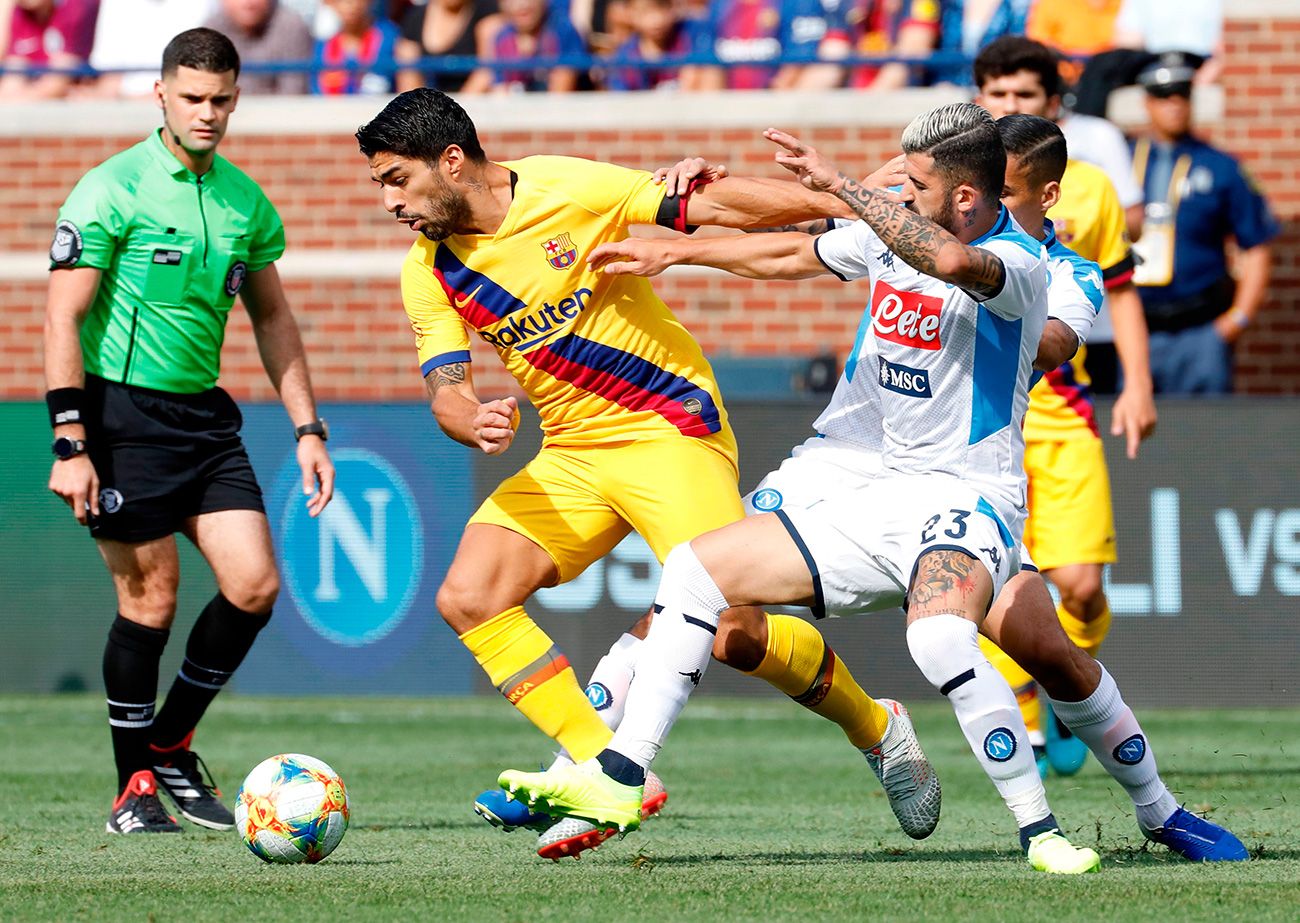 The Naples and the Barça played in pre-season