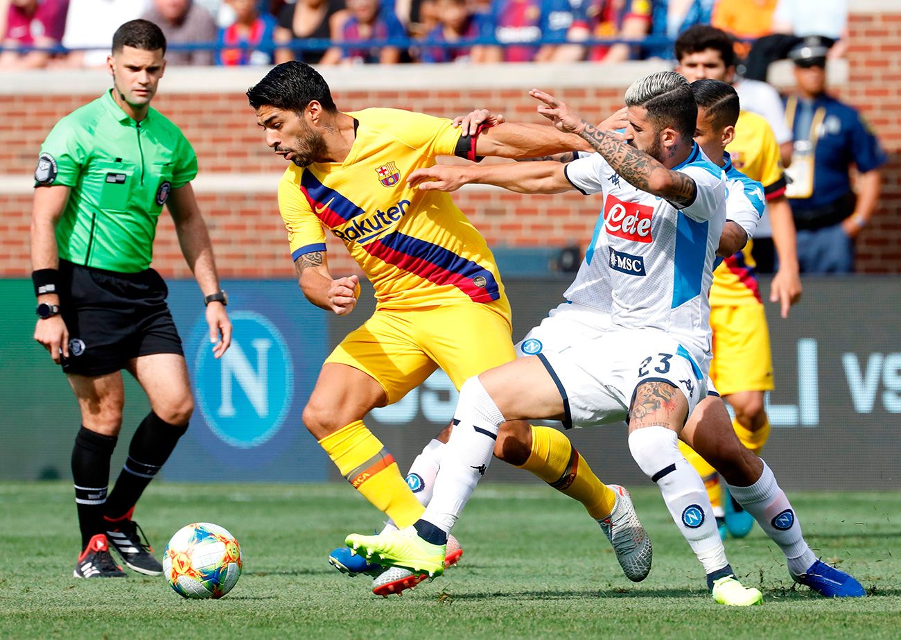 El Nápoles y el Barça jugaron en pretemporada