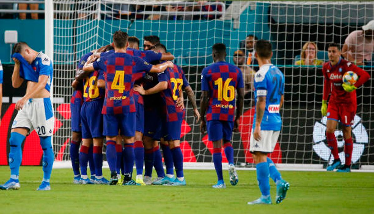 Naples-FC Barcelona of pre-season