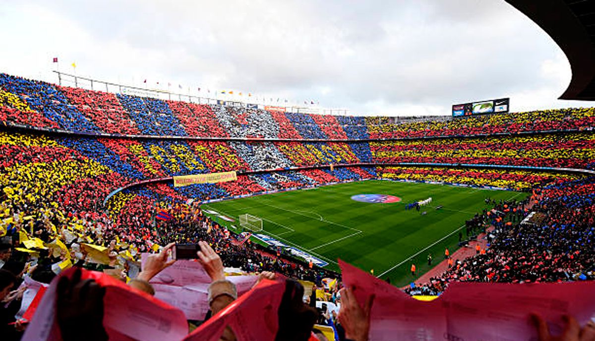 Mosaico en el Camp Nou