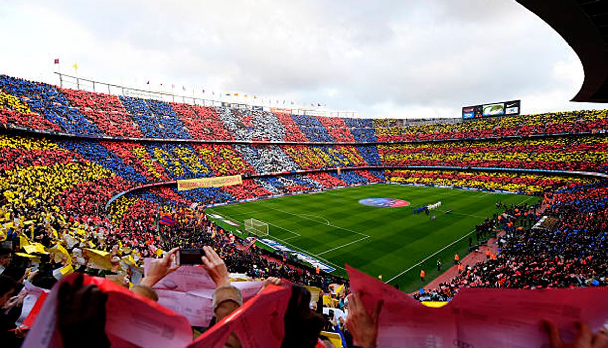 Mosaic in the Camp Nou