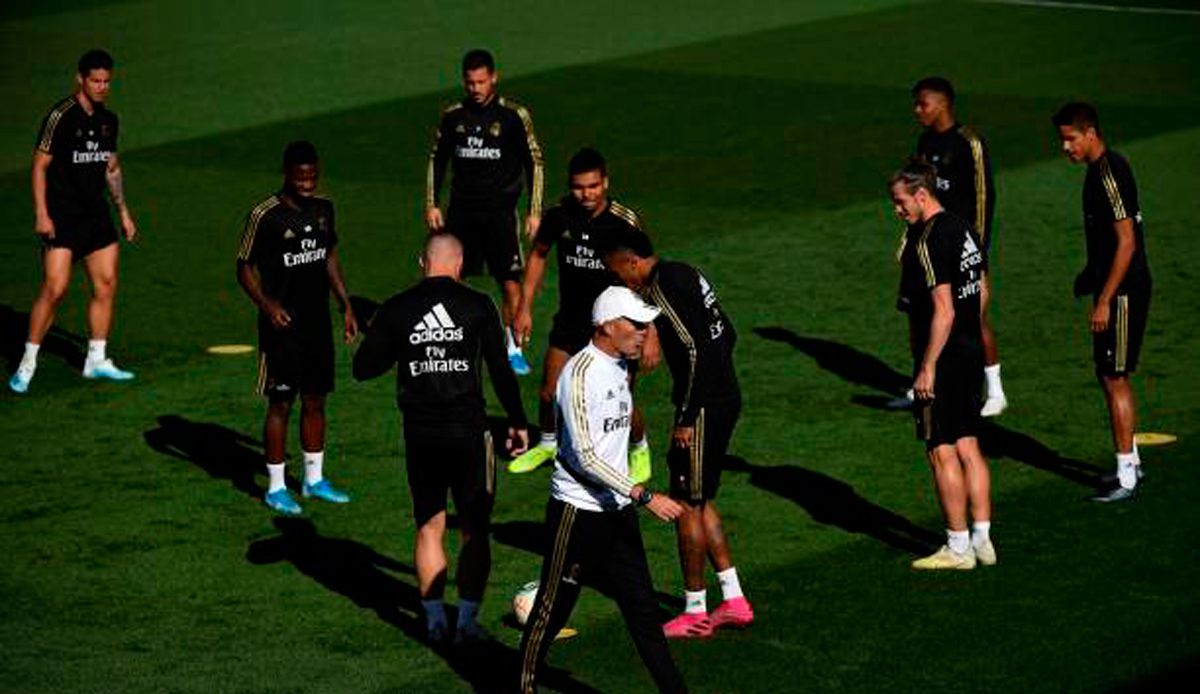 Training of the Real Madrid