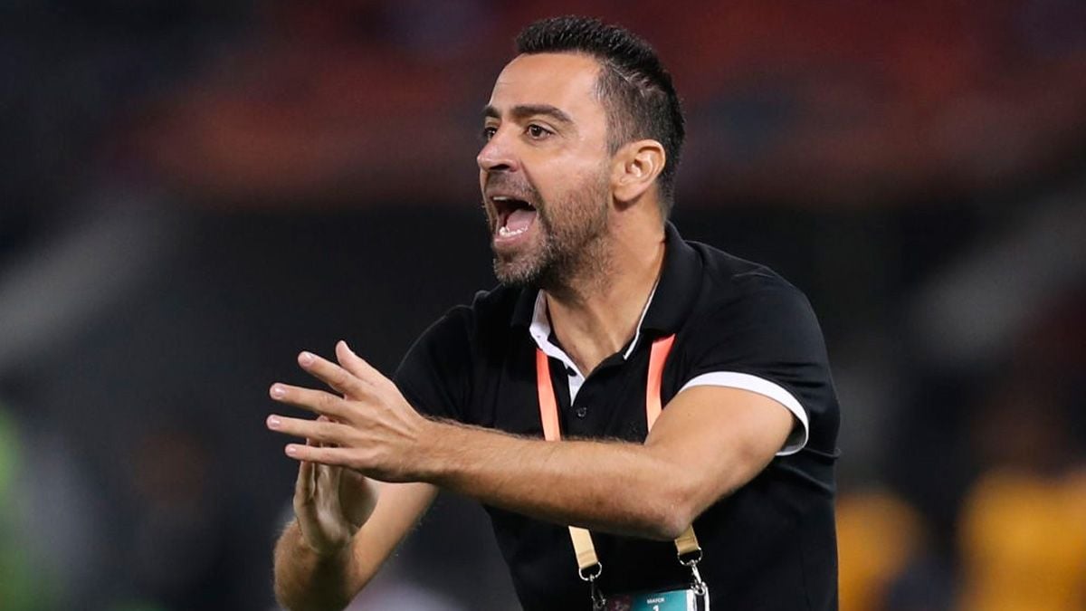 Xavi Hernández in a match of Al-Sadd in the Club World Cup