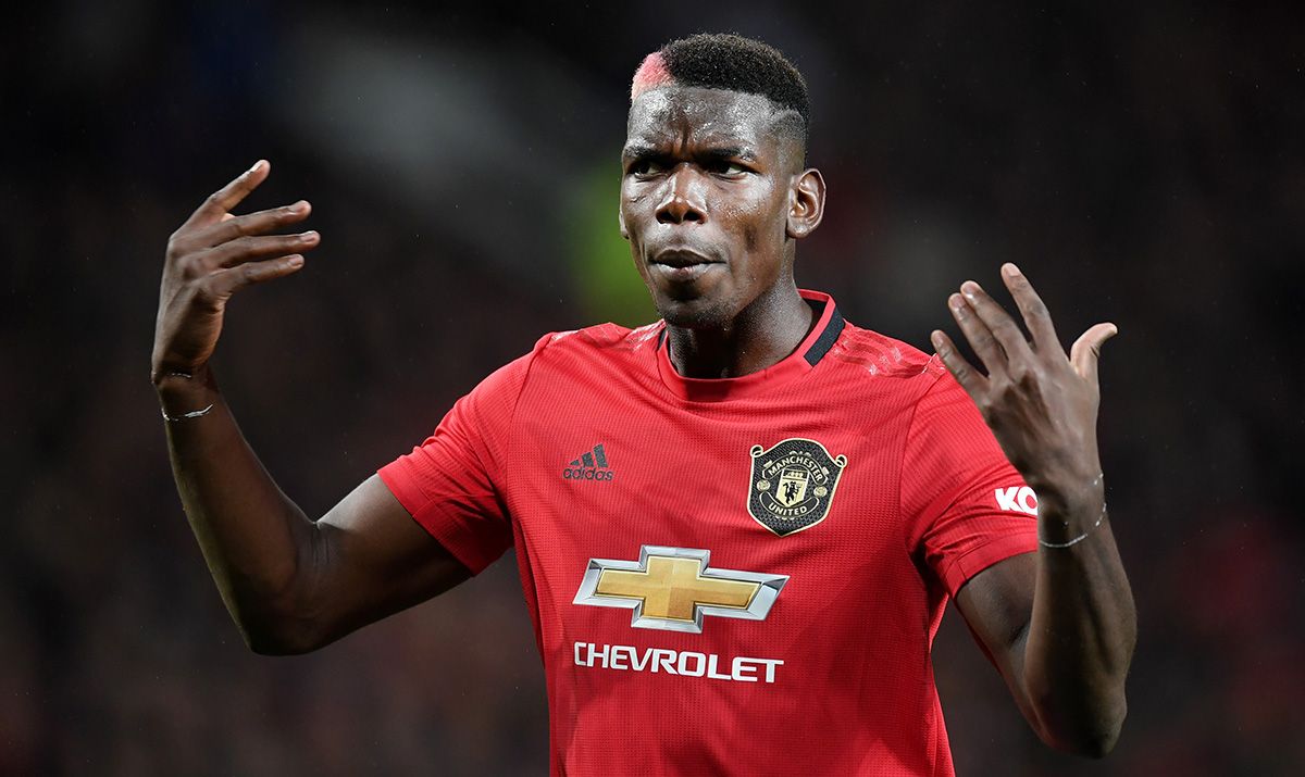 Paul Pogba, during one of his last matches with the Manchester United