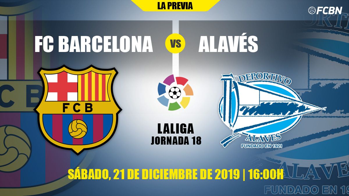 Previous of the FC Barcelona-Alavés of League